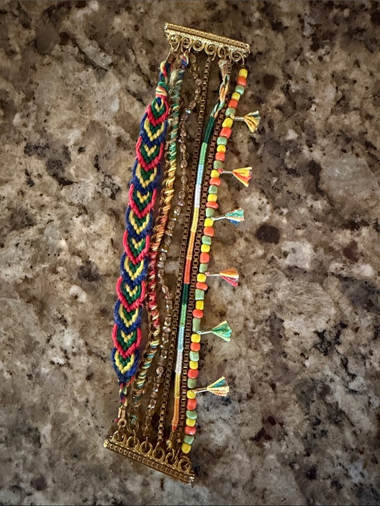 Jewelry - Boho Multicolor Multistrand Bracelet Stack - Unbranded